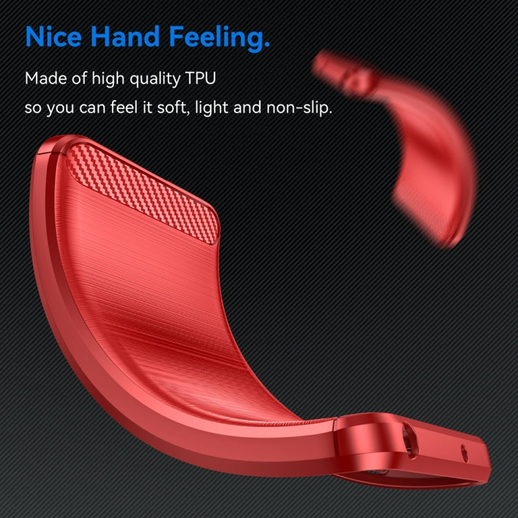 For Honor 90 / 80 Brushed Texture Carbon Fiber TPU Phone Case(Red) - free shipping - PMC TechLife - Order now!