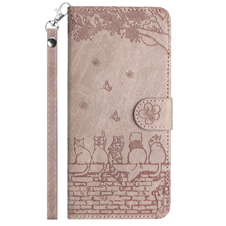 For Xiaomi Redmi Note 11 Pro 4G/5G Global Cat Embossing Pattern Leather Phone Case with Lanyard(Grey) - free shipping - PMC TechLife - Order now!