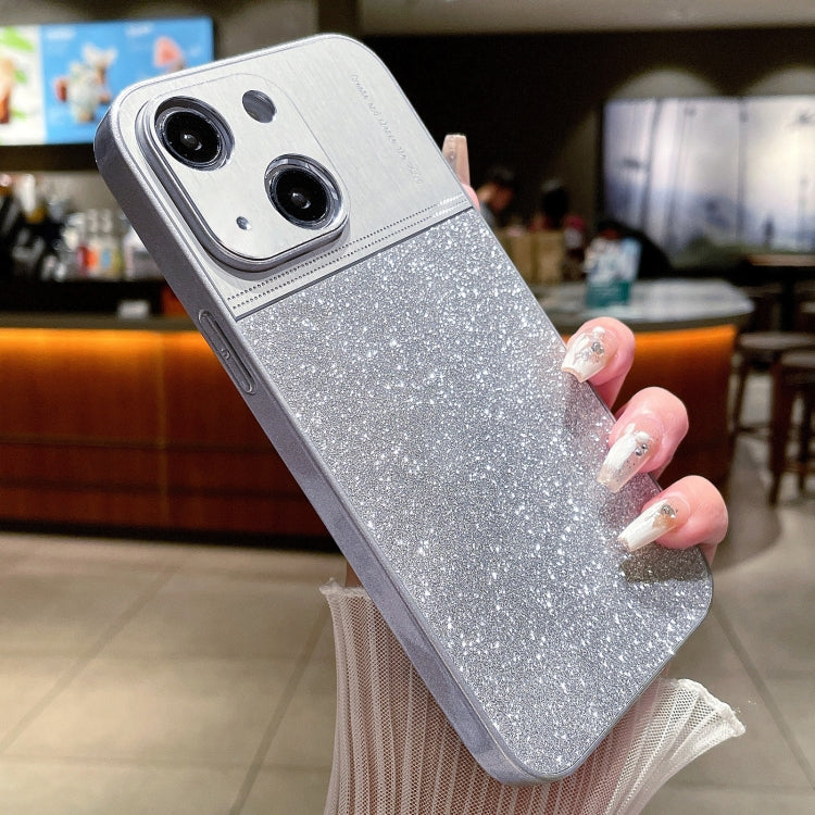 For iPhone 13 Metallic Glitter Powder Shockproof Phone Case(Grey) - iPhone 13 Cases by PMC Jewellery | Online Shopping South Africa | PMC Jewellery