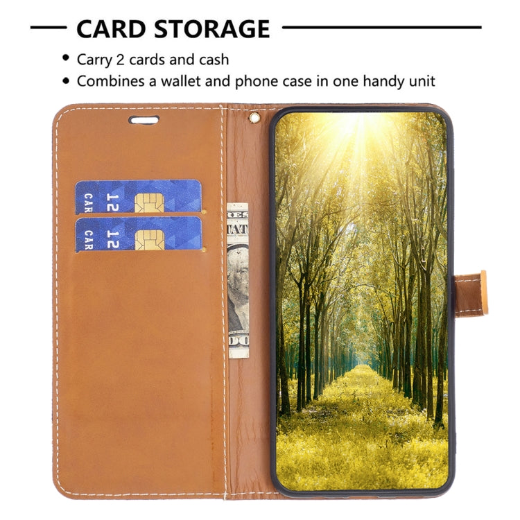 For iPhone 15 Pro Max Color Block Denim Texture Leather Phone Case(Black) - free shipping - PMC TechLife - Order now!