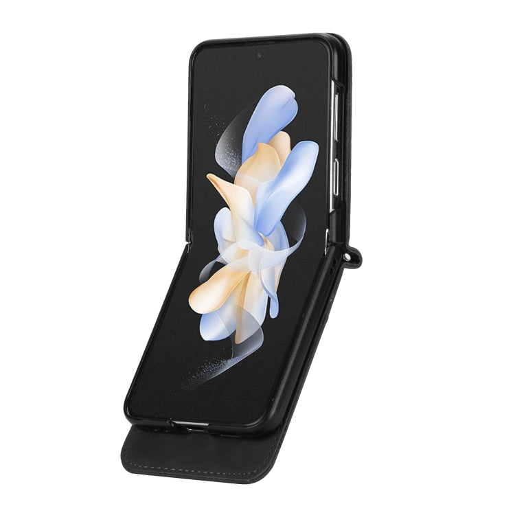 For Samsung Galaxy Z Flip5 Dierfeng Dream Line TPU + PU Leather Phone Case(Black) - free shipping - PMC TechLife - Order now!