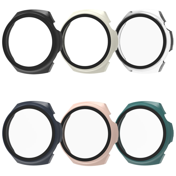 For Huawei Watch 4 Pro Tempered Film + PC Integrated Watch Protective Case(Pink) - Watch Cases by PMC TechLife | Online Shopping South Africa | PMC TechLife