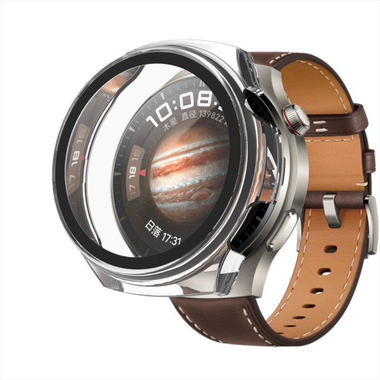 For Huawei Watch 4 Pro Tempered Film + PC Integrated Watch Protective Case(Black) - Watch Cases by PMC TechLife | Online Shopping South Africa | PMC TechLife