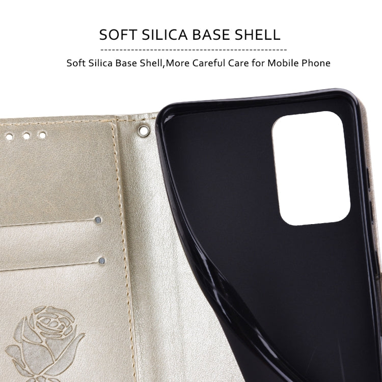 For Samsung Galaxy A34 5G Rose Embossed Flip PU Leather Phone Case(Gold) - free shipping - PMC TechLife - Order now!