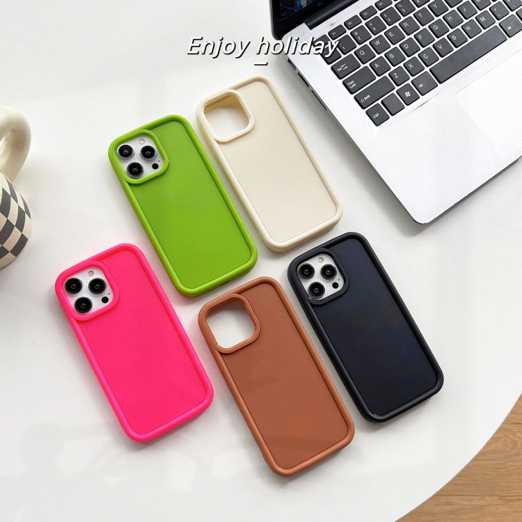 For iPhone 11 Pro Shockproof Frame Frosted TPU Phone Case(Beige) - free shipping - PMC TechLife - Order now!