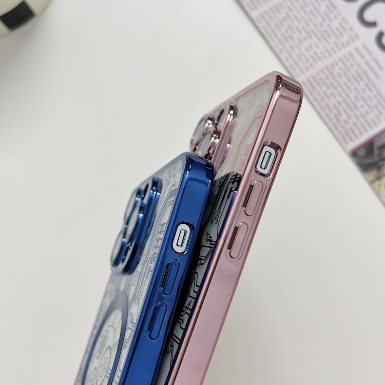 For iPhone 11 Pro Max Electroplated Circuit Board Pattern MagSafe Phone Case(Dark Blue) - free shipping - PMC TechLife - Order now!