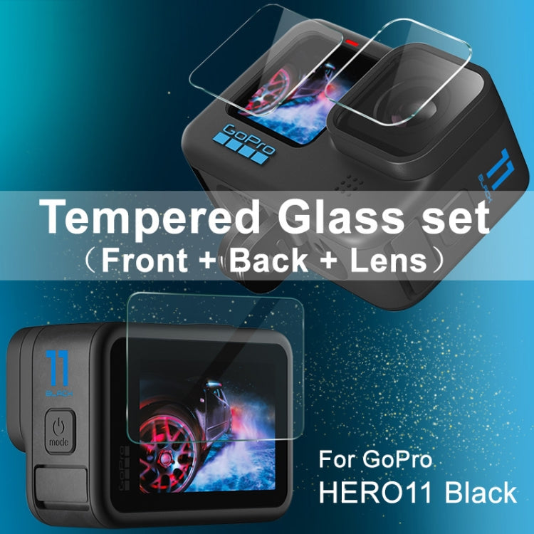 For GoPro HERO11 Black imak Rear Screen + Front Screen + Rear Camera Lens Tempered Glass Film -  by imak | Online Shopping South Africa | PMC Jewellery