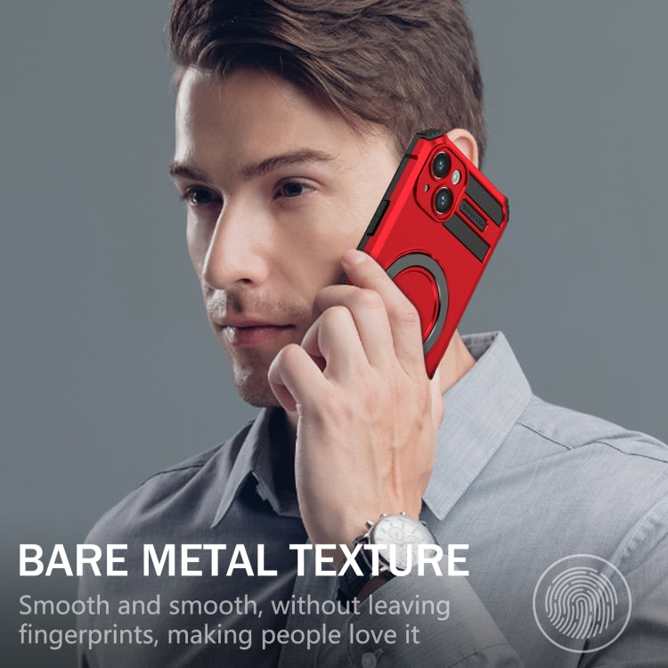 For iPhone 14 Plus MagSafe Magnetic Holder Phone Case(Red) - free shipping - PMC TechLife - Order now!