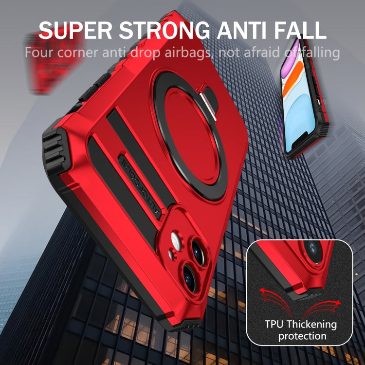 For iPhone 11 MagSafe Magnetic Holder Phone Case(Red) - free shipping - PMC TechLife - Order now!