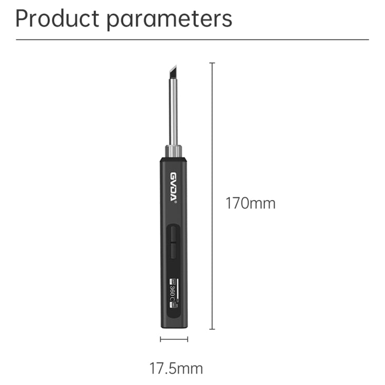 GVDA GD300 Intelligent Internal Heating Digital Display Constant Temperature Maintenance Electric Soldering Iron with Stand Set - free shipping - PMC TechLife - Order now!
