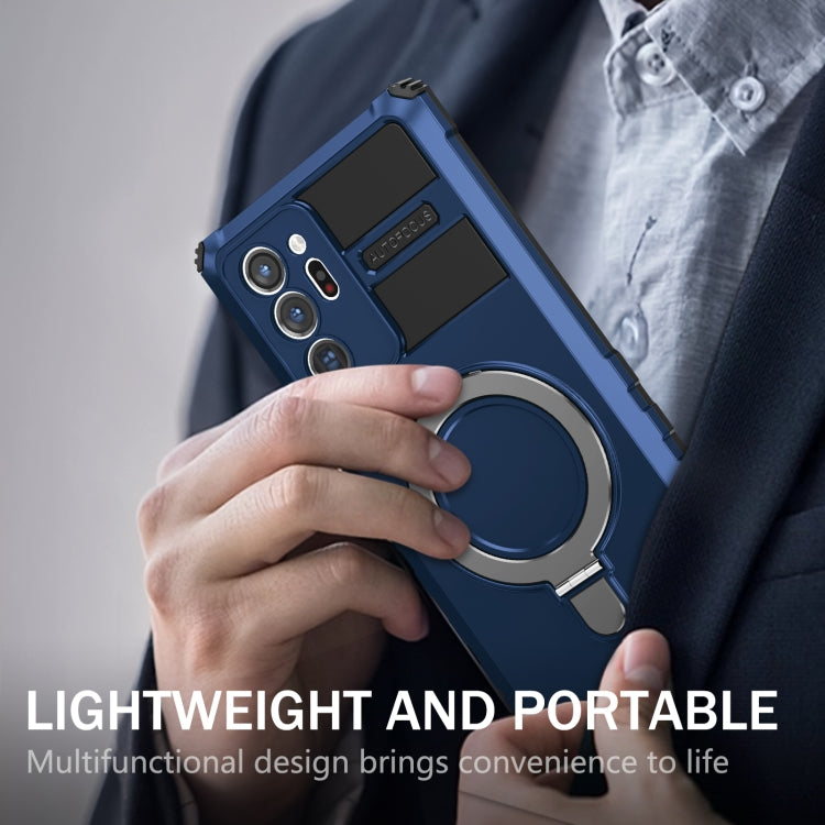 For Samsung Galaxy Note20 Ultra MagSafe Magnetic Holder Phone Case(Blue) - free shipping - PMC TechLife - Order now!