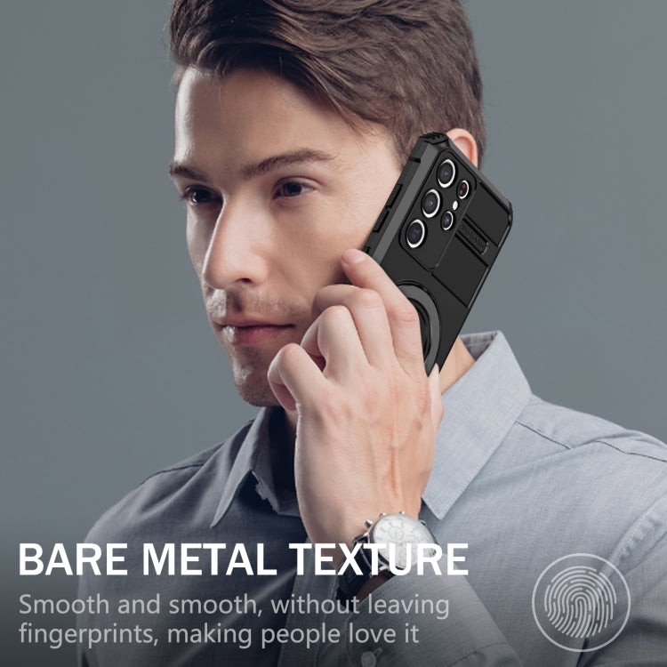 For Samsung Galaxy S21 Ultra 5G MagSafe Magnetic Holder Phone Case(Black) - free shipping - PMC TechLife - Order now!