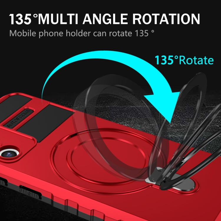 For Samsung Galaxy S21+ 5G MagSafe Magnetic Holder Phone Case(Red) - Galaxy S21+ 5G Cases by PMC TechLife | Online Shopping South Africa | PMC TechLife | Buy Now Pay Later Mobicred
