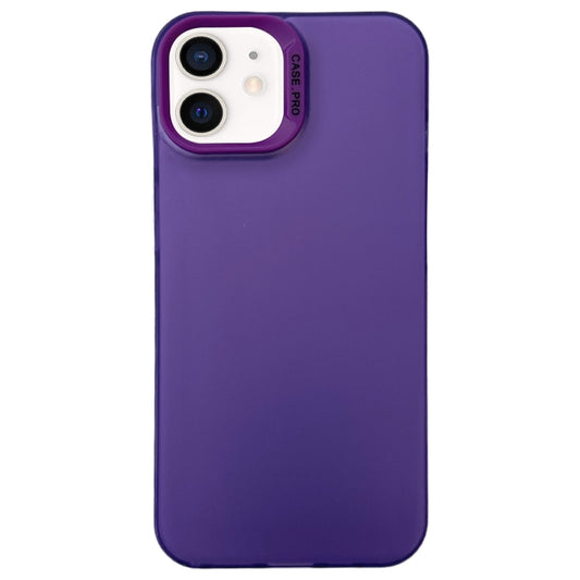 For iPhone 11 Semi Transparent Frosted PC Phone Case(Purple) - iPhone 11 Cases by PMC Jewellery | Online Shopping South Africa | PMC Jewellery