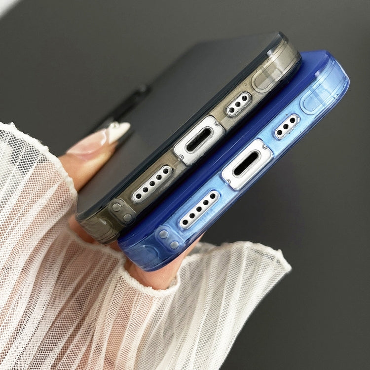 For iPhone 14 Plus Semi Transparent Frosted PC Phone Case(Blue) - free shipping - PMC TechLife - Order now!