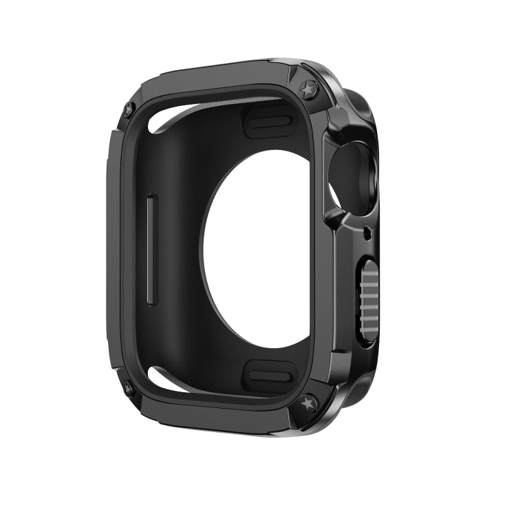 For Apple Watch Series 8 / 7 45mm 2-in-1 PC Hybrid TPU Armor Watch Case(Black) - Watch Cases by PMC TechLife | Online Shopping South Africa | PMC TechLife