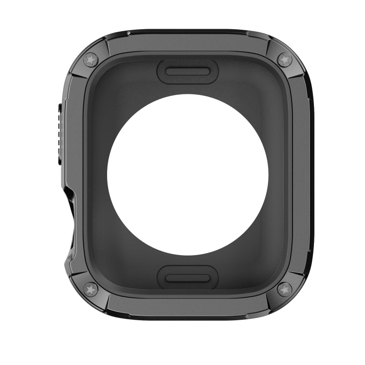 For Apple Watch Series 8 / 7 45mm 2-in-1 PC Hybrid TPU Armor Watch Case(Black) - Watch Cases by PMC TechLife | Online Shopping South Africa | PMC TechLife