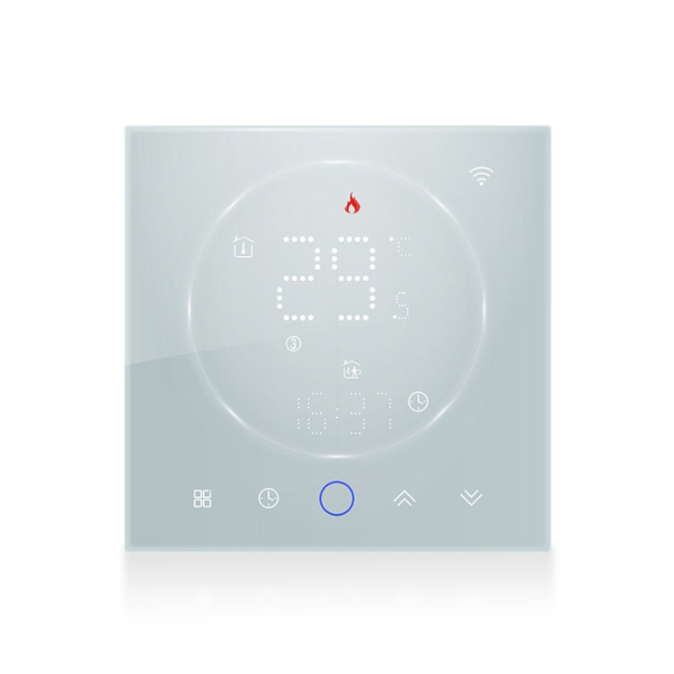 BHT-008GBLW 95-240V AC 16A Smart Home Electric Heating LED Thermostat With WiFi(White) - Thermostat & Thermometer by PMC Jewellery | Online Shopping South Africa | PMC Jewellery