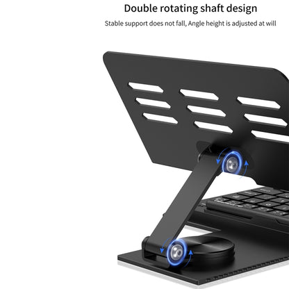 For Samsung Galaxy Z Fold5 GKK Folding Bluetooth Keyboard Holder with Pen + Holder + Keyboard + Mouse(Black) - Samsung Keyboard by GKK | Online Shopping South Africa | PMC Jewellery