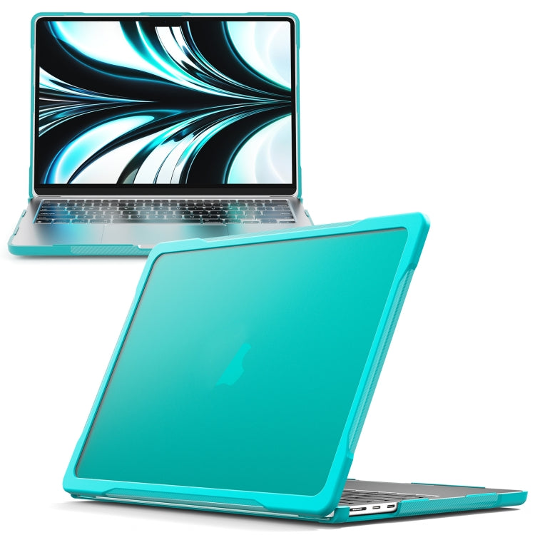 For MacBook Air 13.6 inch A2681 2022 Translucent Laptop Protective Case(Light Blue) - MacBook Air Cases by PMC TechLife | Online Shopping South Africa | PMC TechLife