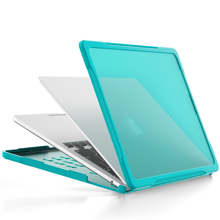 For MacBook Air 13.6 inch A2681 2022 Translucent Laptop Protective Case(Light Blue) - MacBook Air Cases by PMC TechLife | Online Shopping South Africa | PMC TechLife