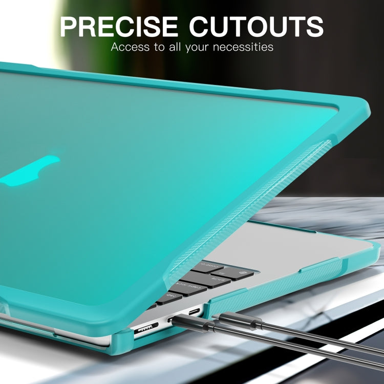 For MacBook Air 13.6 inch A2681 2022 Translucent Laptop Protective Case(Light Blue) - MacBook Air Cases by PMC TechLife | Online Shopping South Africa | PMC TechLife
