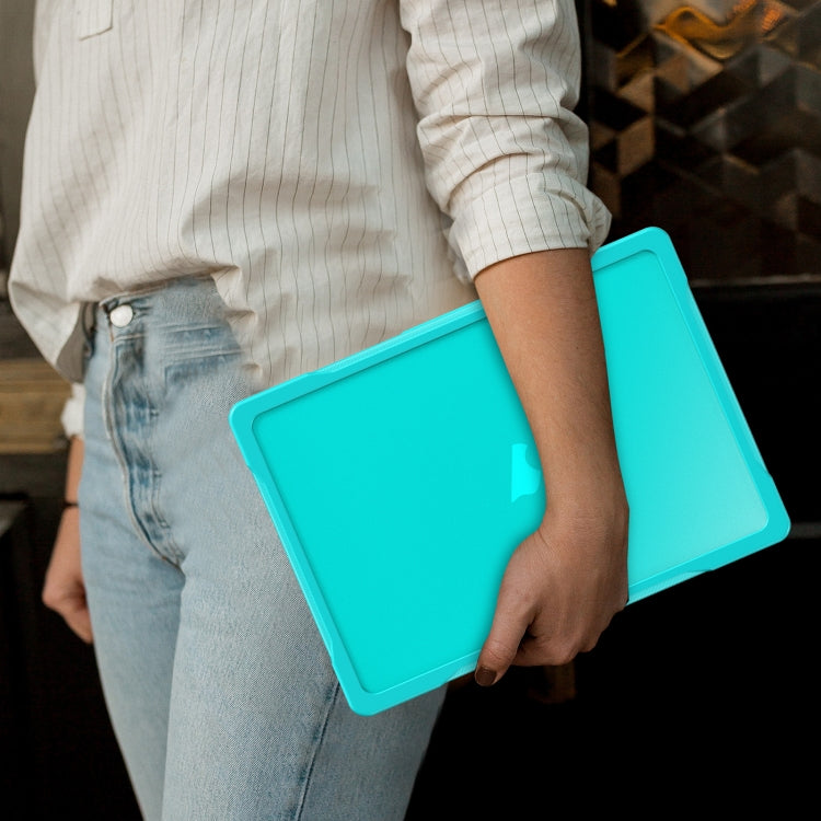 For MacBook Air 13.6 inch A2681 2022 Translucent Laptop Protective Case(Light Blue) - MacBook Air Cases by PMC TechLife | Online Shopping South Africa | PMC TechLife