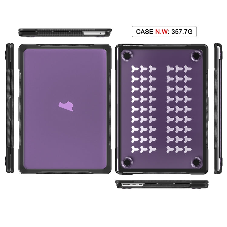 For MacBook Air 13.6 inch A2681 2022 / M3 2024 A3113 / M4 2025 A3240 Translucent Laptop Protective Case(Purple) - free shipping - PMC TechLife - Order now!