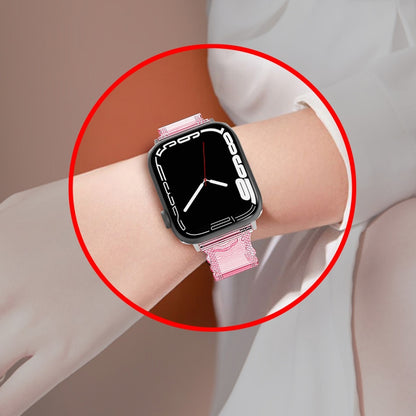 For Apple Watch 3 42mm Diamond Texture Lace Clear TPU Watch Band(Black) - Watch Bands by PMC Jewellery | Online Shopping South Africa | PMC Jewellery