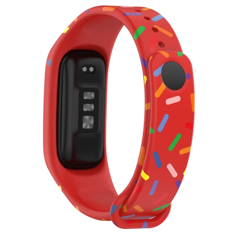 For OPPO Band Sports Rainbow Dots Silicone Watch Band(Red) -  by PMC TechLife | Online Shopping South Africa | PMC TechLife