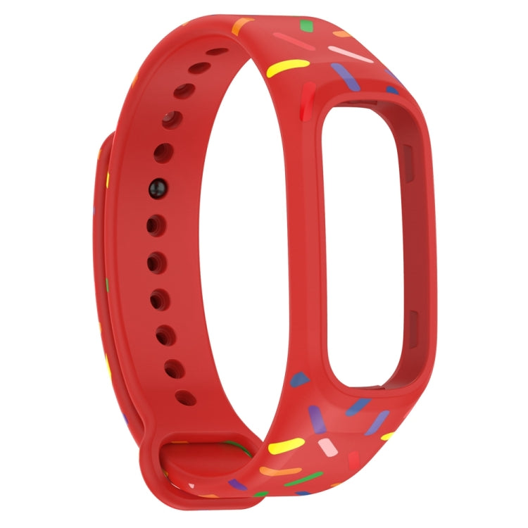 For OPPO Band Sports Rainbow Dots Silicone Watch Band(Red) -  by PMC TechLife | Online Shopping South Africa | PMC TechLife
