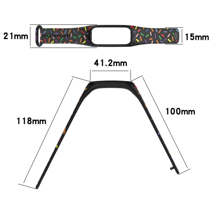 For OPPO Band Sports Rainbow Dots Silicone Watch Band(Red) -  by PMC TechLife | Online Shopping South Africa | PMC TechLife