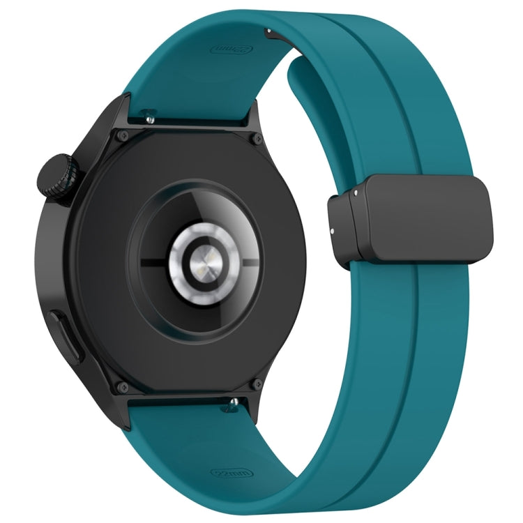 For Huawei Watch 4 / Watch 4 Pro Folding Buckle Silicone Watch Band(Green) - Watch Bands by PMC TechLife | Online Shopping South Africa | PMC TechLife