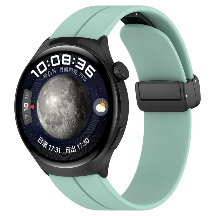For Huawei Watch 4 / Watch 4 Pro Folding Buckle Silicone Watch Band(Teal) - Watch Bands by PMC TechLife | Online Shopping South Africa | PMC TechLife