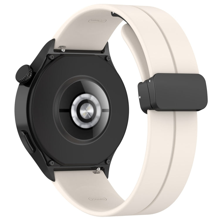 For Huawei Watch 4 / Watch 4 Pro Folding Buckle Silicone Watch Band(Starlight Color) - Watch Bands by PMC TechLife | Online Shopping South Africa | PMC TechLife