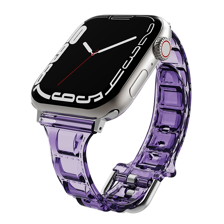 For Apple Watch 2 38mm Cube Airbag Clear TPU Watch Band(Pink) - Watch Bands by PMC TechLife | Online Shopping South Africa | PMC TechLife