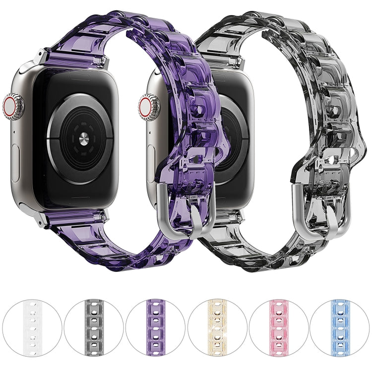 For Apple Watch 2 38mm Cube Airbag Clear TPU Watch Band(Pink) - Watch Bands by PMC TechLife | Online Shopping South Africa | PMC TechLife