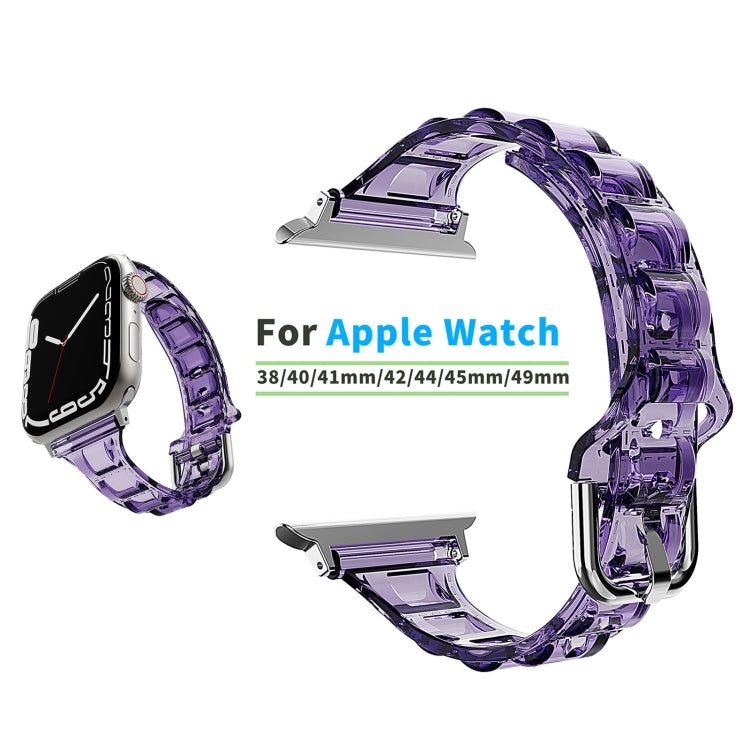 For Apple Watch 2 38mm Cube Airbag Clear TPU Watch Band(Red) - Watch Bands by PMC TechLife | Online Shopping South Africa | PMC TechLife