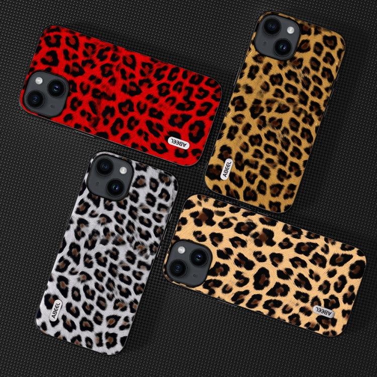 For iPhone 15 Plus ABEEL Black Edge Leopard Phone Case(Leopard Print) - iPhone 15 Plus Cases by PMC Jewellery | Online Shopping South Africa | PMC Jewellery