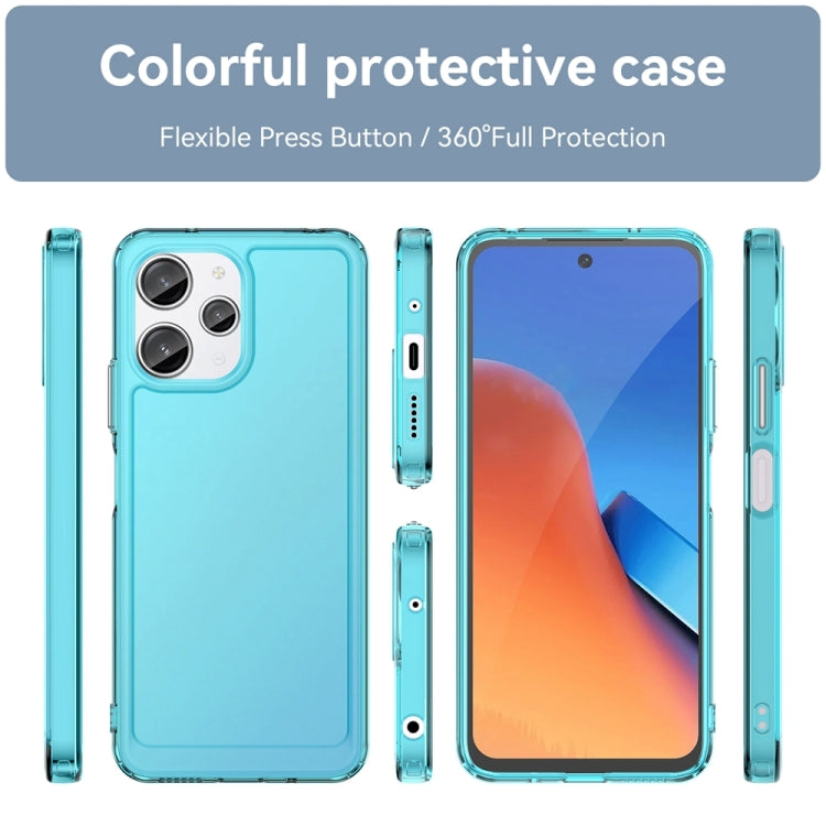 For Xiaomi Redmi 12 Candy Series TPU Phone Case(Transparent Blue) - free shipping - PMC TechLife - Order now!