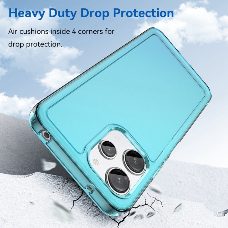 For Xiaomi Redmi 12 Candy Series TPU Phone Case(Transparent Blue) - free shipping - PMC TechLife - Order now!