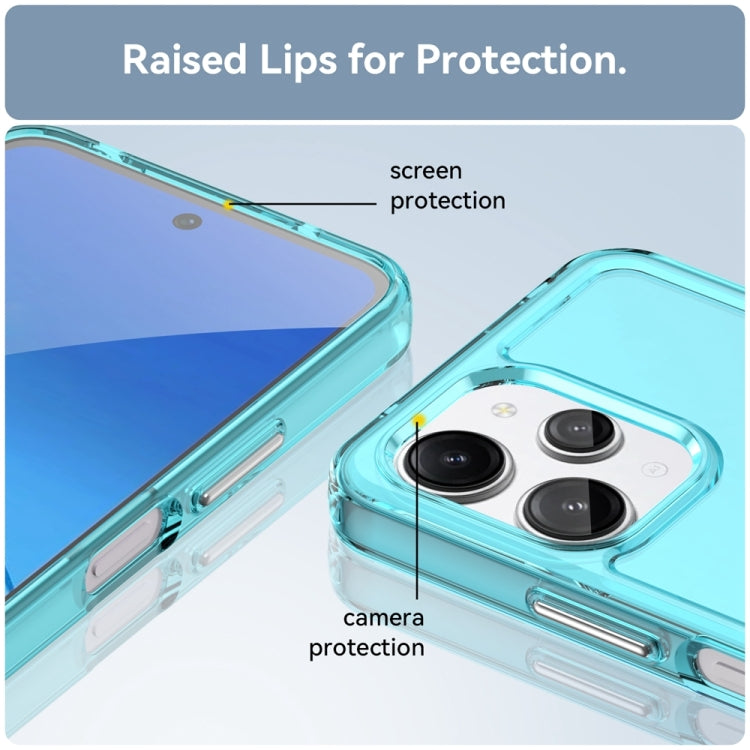 For Xiaomi Redmi 12 Candy Series TPU Phone Case(Transparent Blue) - free shipping - PMC TechLife - Order now!