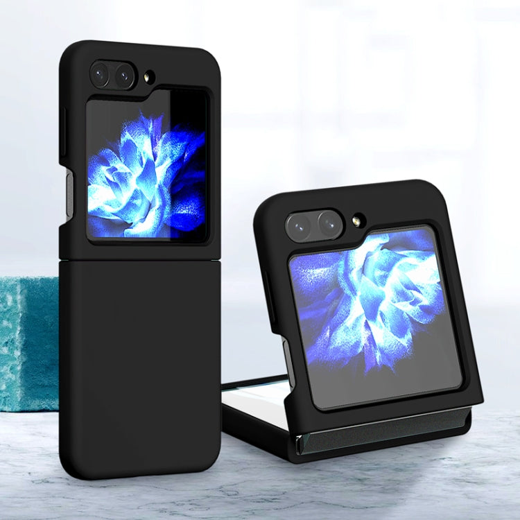 For Samsung Galaxy Z Flip5 Silicone Skin Feel Folding Phone Case(Black) - free shipping - PMC TechLife - Order now!