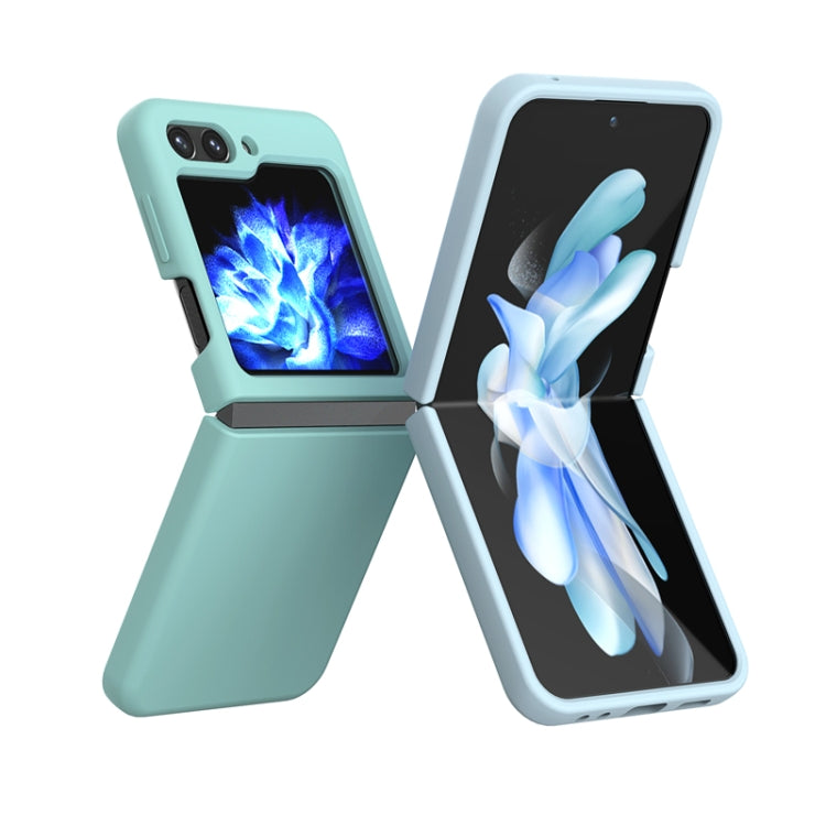 For Samsung Galaxy Z Flip5 Silicone Skin Feel Folding Phone Case(Navy Blue) - free shipping - PMC TechLife - Order now!