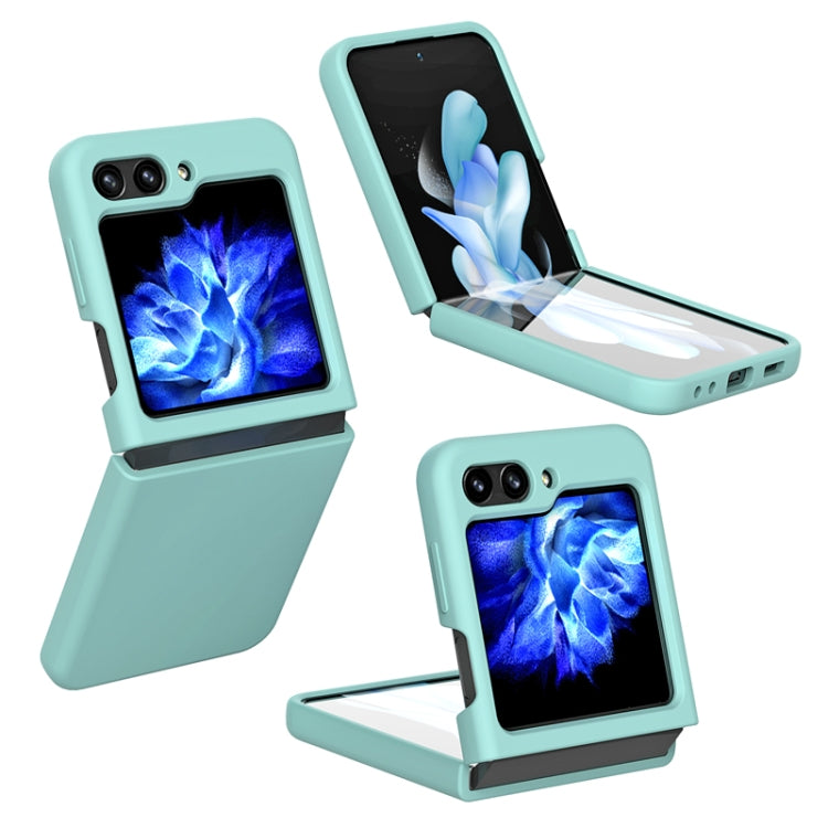 For Samsung Galaxy Z Flip5 Silicone Skin Feel Folding Phone Case(Glacier Blue) - free shipping - PMC TechLife - Order now!