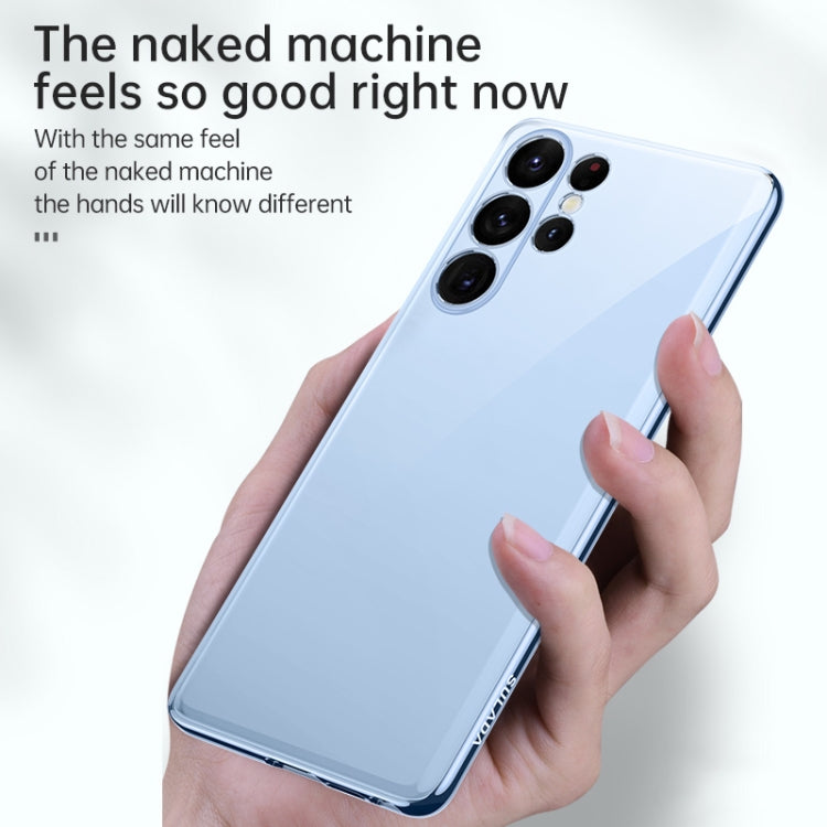 For Samsung Galaxy S23 5G SULADA Shockproof Plating TPU Transparent Phone Case(New Blue) - Galaxy S23 5G Cases by SULADA | Online Shopping South Africa | PMC TechLife
