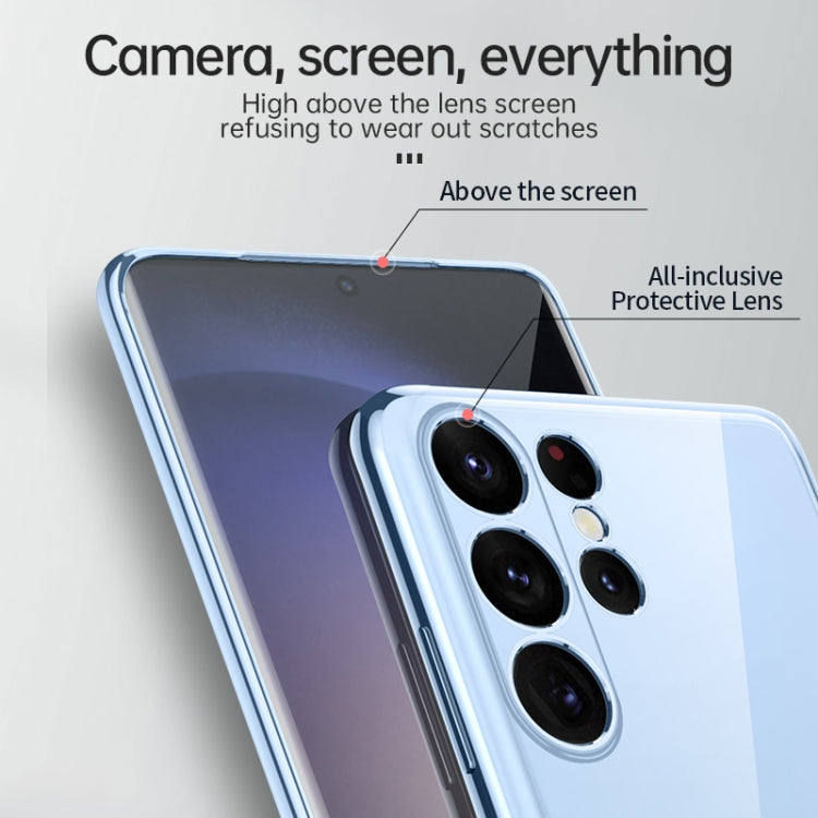 For Samsung Galaxy S23 5G SULADA Shockproof Plating TPU Transparent Phone Case(Silver) - Galaxy S23 5G Cases by SULADA | Online Shopping South Africa | PMC TechLife
