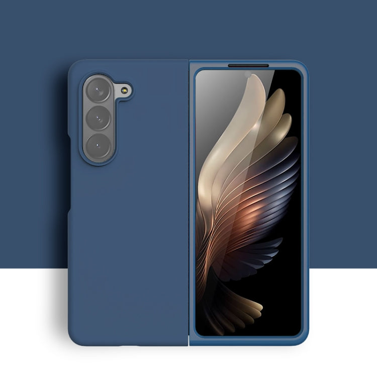 For Samsung Galaxy Z Fold5 Silicone Skin Feel Folding Phone Case(Midnight Blue) - free shipping - PMC TechLife - Order now!