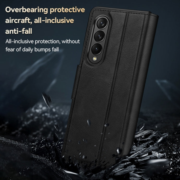 For Samsung Galaxy Z Fold2 / W21 SULADA All-inclusive Magnetic Snap Flip Leather Phone Case(Black) - free shipping - PMC TechLife - Order now!