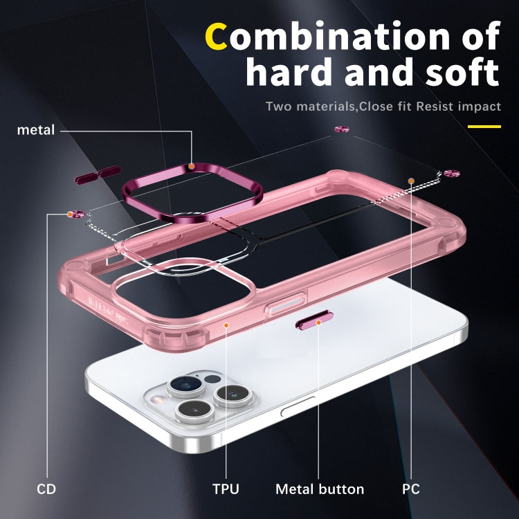 For iPhone 12 Pro Skin Feel TPU + PC Phone Case(Transparent Pink) - free shipping - PMC TechLife - Order now!